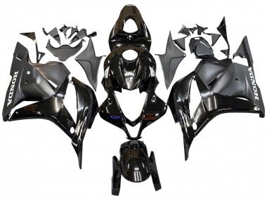2009-2012 Honda CBR600RR Motorcycle Fairings - Glossy Black Matte Black Canada Websites