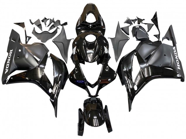 2009-2012 Honda CBR600RR Motorcycle Fairings - Glossy Black Matte Black Canada Websites