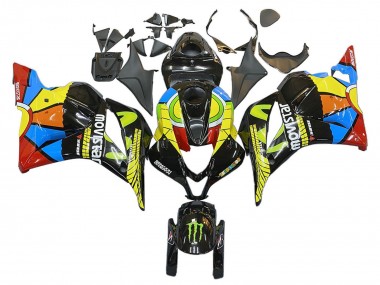 2009-2012 Honda CBR600RR Motorcycle Fairings - Black Multicolor MoviStar Canada Websites