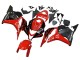 2009-2012 Honda CBR600RR Motorcycle Fairings - Red Glossy Black Matte Black Stripe Canada Websites