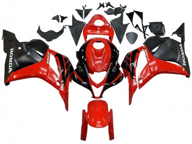 2009-2012 Honda CBR600RR Motorcycle Fairings - Red Glossy Black Matte Black Stripe Canada Websites