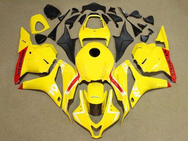 2009-2012 Honda CBR600RR Motorcycle Fairings - Yellow Red White Repsol Canada Websites