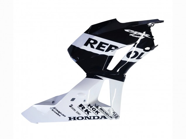 2013-2023 Honda CBR600RR Motorcycle Fairings - White Glossy Black Repsol Canada Websites