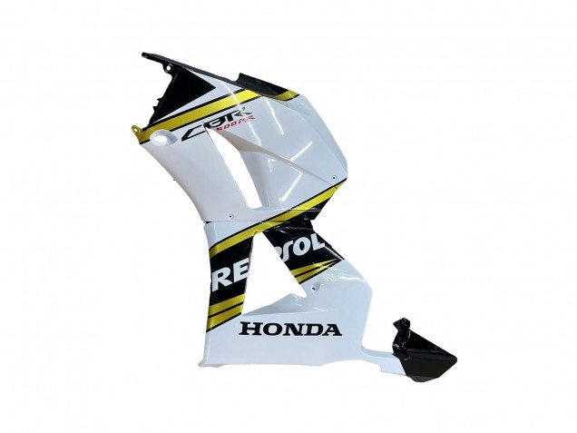 2013-2023 Honda CBR600RR Motorcycle Fairings - White Gold Glossy Black Repsol Canada Websites