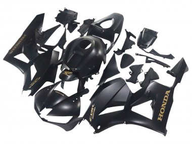 2013-2023 Honda CBR600RR Motorcycle Fairings - Matte Black Gold Decals Canada Websites