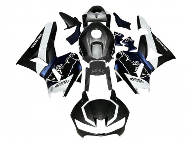 2013-2023 Honda CBR600RR Motorcycle Fairings - Black Carbon Fiber White Blue Red Bull Canada Websites