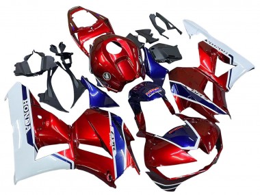 2013-2023 Honda CBR600RR Motorcycle Fairings - White Red Blue HRC Canada Websites