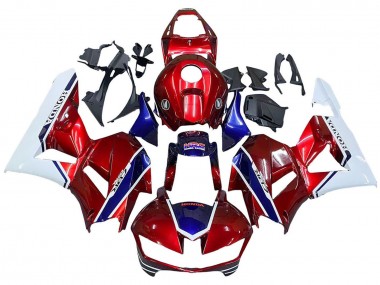 2013-2023 Honda CBR600RR Motorcycle Fairings - White Red Blue HRC Canada Websites