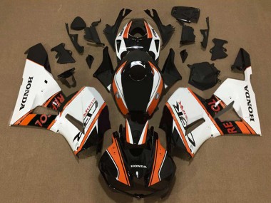2013-2023 Honda CBR600RR Motorcycle Fairings - White Orange Glossy Black Repsol Canada Websites