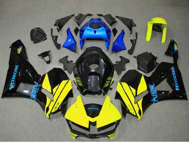 2013-2023 Honda CBR600RR Motorcycle Fairings - Blue Yellow Glossy Black Canada Websites