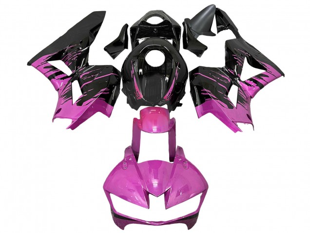 2013-2023 Honda CBR600RR Motorcycle Fairings - Pink Glossy Black Canada Websites