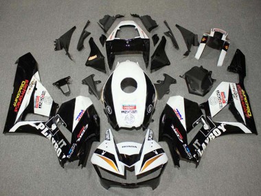 2013-2023 Honda CBR600RR Motorcycle Fairings - White Gold Glossy Black HRC Canada Websites