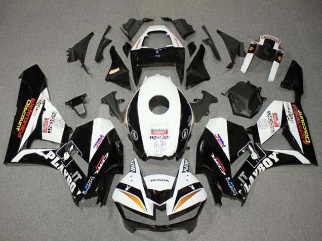 2013-2023 Honda CBR600RR Motorcycle Fairings - White Gold Glossy Black HRC Canada Websites