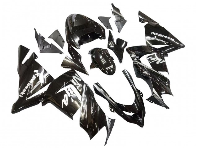 2004-2005 Kawasaki ZX10R Motorcycle Fairings - Glossy Black Ninja Canada Websites