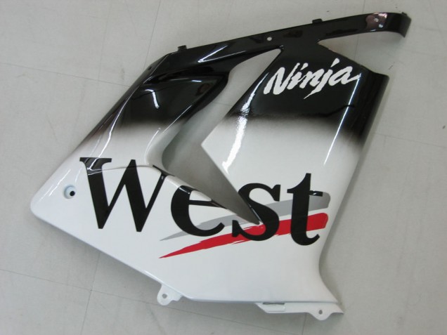 2004-2005 Kawasaki ZX10R Motorcycle Fairings - White Black West Ninja Canada Websites