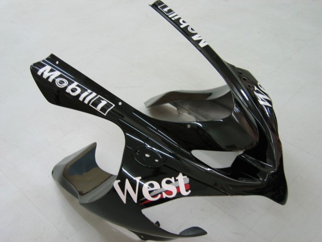 2004-2005 Kawasaki ZX10R Motorcycle Fairings - White Black West Ninja Canada Websites