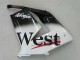 2004-2005 Kawasaki ZX10R Motorcycle Fairings - White Black West Ninja Canada Websites