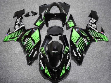 2006-2007 Kawasaki ZX10R Motorcycle Fairings - Glossy Black Green Canada Websites