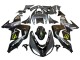 2006-2007 Kawasaki ZX10R Motorcycle Fairings - Grey Yellow Glossy Black Monster Elf Canada Websites