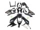 2008-2010 Kawasaki ZX10R Motorcycle Fairings - Glossy Black White Green Monster Elf Canada Websites