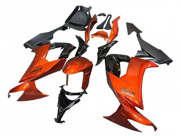 2008-2010 Kawasaki ZX10R Motorcycle Fairings - Burnt Orange Black Canada Websites