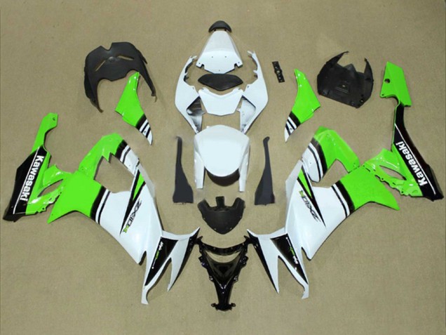 2008-2010 Kawasaki ZX10R Motorcycle Fairings - White Green Black Canada Websites