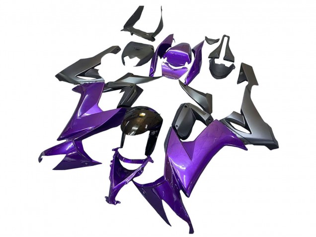 2008-2010 Kawasaki ZX10R Motorcycle Fairings - Purple Black Canada Websites