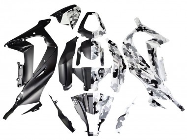 2008-2010 Kawasaki ZX10R Motorcycle Fairings - White Black Split Canada Websites