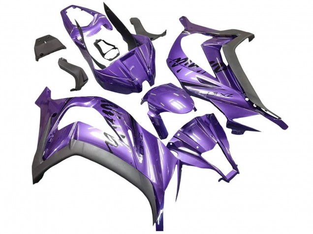 2011-2015 Kawasaki ZX10R Motorcycle Fairing - Purple Matte Black Canada Websites
