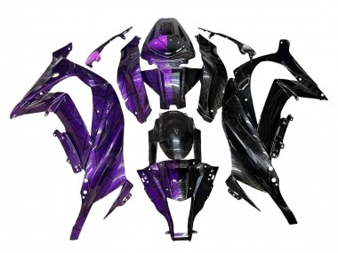 2011-2015 Kawasaki ZX10R Motorcycle Fairings - Purple Black Canada Websites