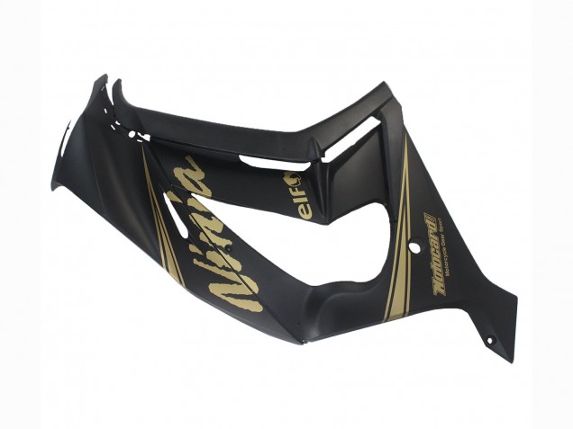 2011-2015 Kawasaki ZX10R Motorcycle Fairings - Matte Black Gold Snow Elf Canada Websites
