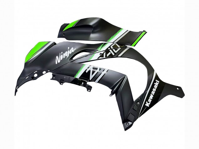 2016-2020 Kawasaki ZX10R Motorcycle Fairings - Matte Black Green White Ninja Canada Websites