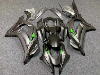 2016-2020 Kawasaki ZX10R Motorcycle Fairings - Matte Black Green Honeycomb Canada Websites