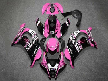 2016-2020 Kawasaki ZX10R Motorcycle Fairings - Pink Glossy Black White Elf Monster Canada Websites