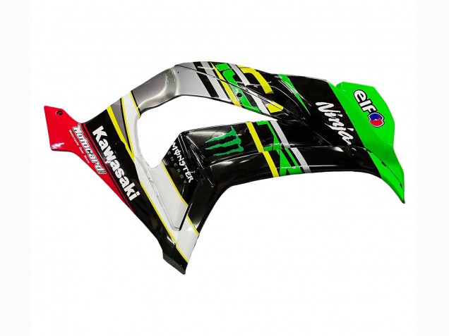2016-2020 Kawasaki ZX10R Motorcycle Fairings - Green Yellow Red Black Elf Monster Canada Websites