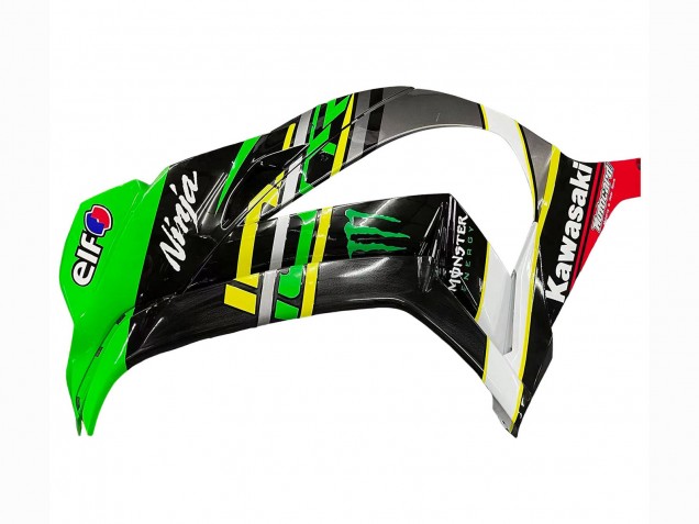 2016-2020 Kawasaki ZX10R Motorcycle Fairings - Green Yellow Red Black Elf Monster Canada Websites