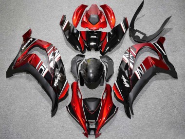 2016-2020 Kawasaki ZX10R Motorcycle Fairing - Red Glossy Black White Canada Websites