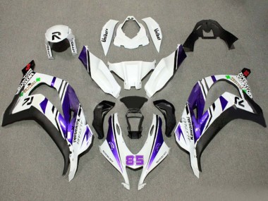 2016-2020 Kawasaki ZX10R Motorcycle Fairings - White Purple Black Alstare 85 Canada Websites