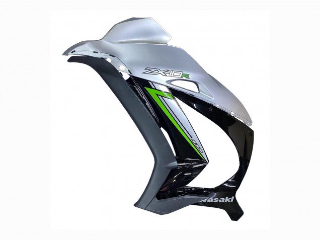 2016-2020 Kawasaki ZX10R Motorcycle Fairing - Silver Green Black Canada Websites