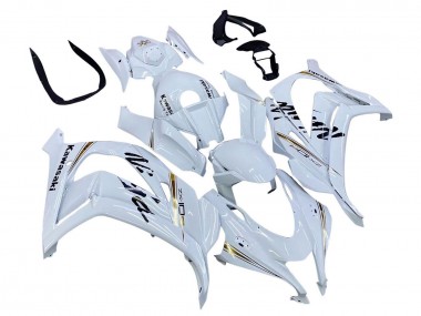 2016-2020 Kawasaki ZX10R Motorcycle Fairings - White Gold Black Canada Websites