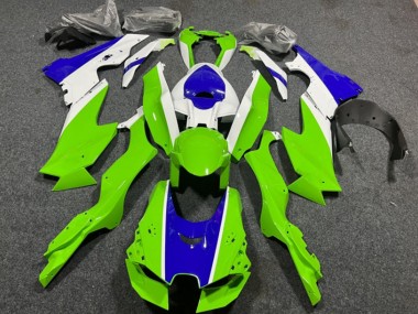 2021-2025 Kawasaki ZX10R Motorcycle Fairings - White Green Blue Canada Websites