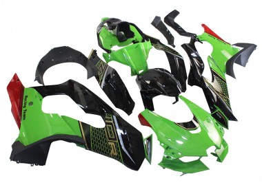 2021-2025 Kawasaki ZX10R Motorcycle Fairing - Green Black Red Honeycomb Canada Websites