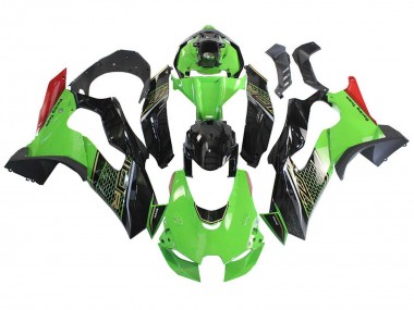 2021-2025 Kawasaki ZX10R Motorcycle Fairing - Green Black Red Honeycomb Canada Websites