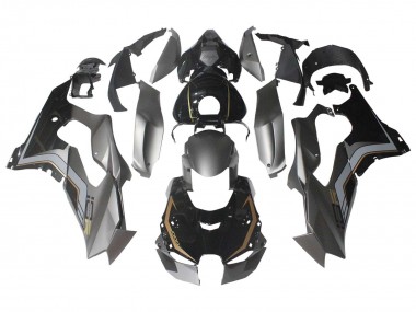 2021-2025 Kawasaki ZX10R Motorcycle Fairings - Black Grey Gold Canada Websites