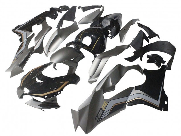 2021-2025 Kawasaki ZX10R Motorcycle Fairings - Black Grey Gold Canada Websites