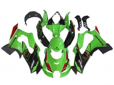 2021-2025 Kawasaki ZX10R Motorcycle Fairings - Green Black Red Canada Websites