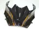 2006-2011 Kawasaki ZX14R ZZR1400 Motorcycle Fairings - Glossy Black Gold Flame Canada Websites