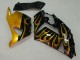 2006-2011 Kawasaki ZX14R ZZR1400 Motorcycle Fairings - Glossy Black Gold Flame Canada Websites