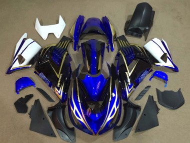 2006-2011 Kawasaki ZX14R ZZR1400 Motorcycle Fairings - White Blue Gold Canada Websites