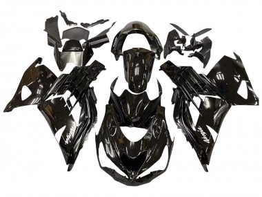 2012-2024 Kawasaki ZX14R ZZR1400 Motorcycle Fairings - Glossy Black Matte Black White Ninja Canada Websites